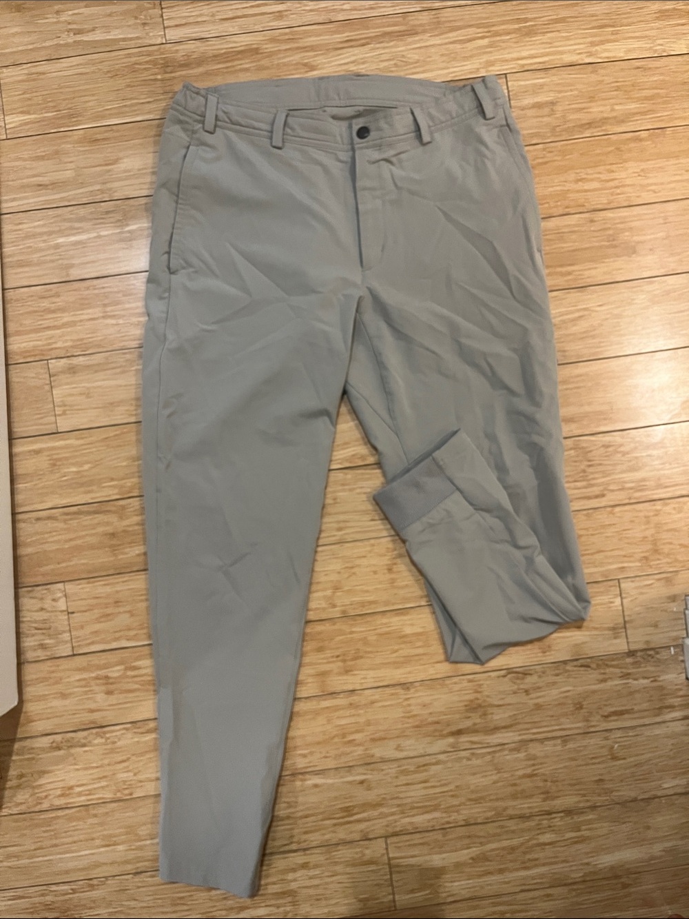 Mack Weldon Men's Light Gray Performance Joggers